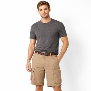 Old Navy Men’s Khaki Cargo Shorts | Utility Pocket Casual Shorts | Summer Travel